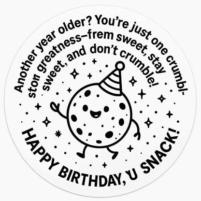 Happy Birthday u Snack 6 Pack