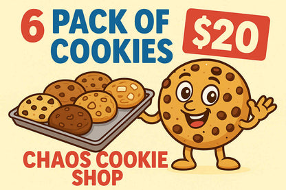 6 pack of cookies - Porch or Event sale